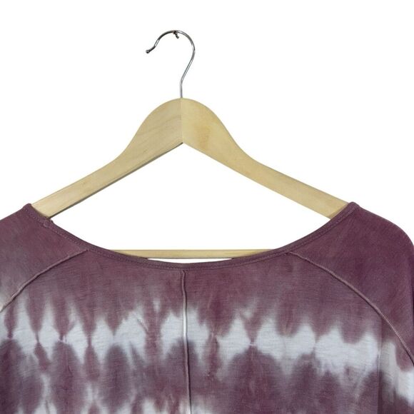 Green Tea X-Large Top Tie Die Short Sleeve Dolman Oversized Fit Pullover Womens - Picture 12 of 13